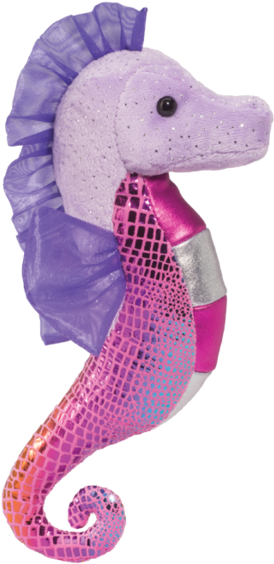 Douglas Toys Pink & Purple Sea Horse (600x600)