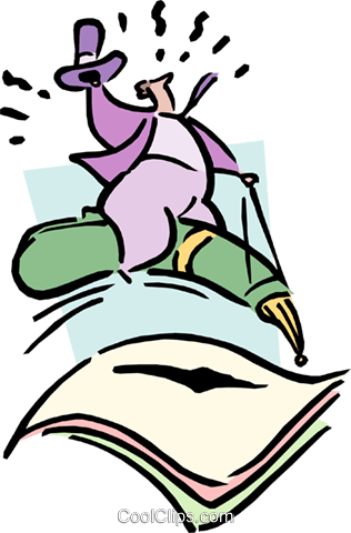 Man Writing Letter Royalty Free Vector Clip Art Illustration - Man Writing Letter Royalty Free Vector Clip Art Illustration (316x480)