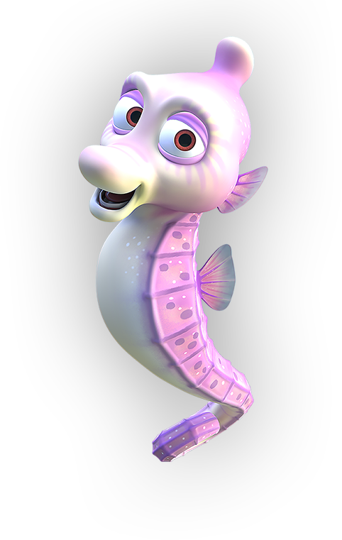 Dunk Is A Pufferfish, Who Likes To Make Sand Art And - Splash And Bubbles Ripple (482x761)