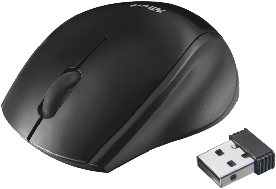 Input Devices - Mouse Wireless - Optical - They Wireless - They Wireless Mouse Trust Micro Mouse - Black (700x484)