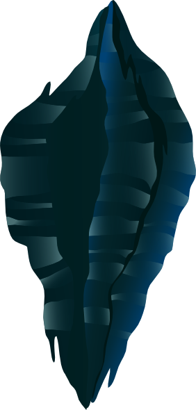 Ilmenskie Black Wall Clip Art At Clker - Portable Network Graphics (282x590)