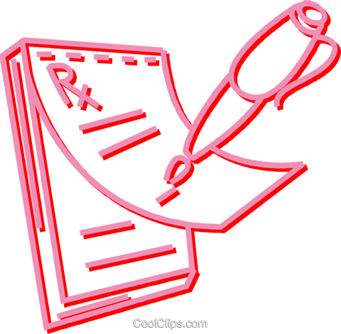 Prescription Pad Royalty Free Vector Clip Art Illustration - Prescription Pad Royalty Free Vector Clip Art Illustration (480x471)