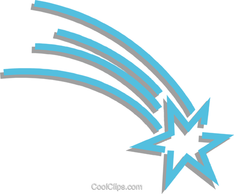 Shooting Star Royalty Free Vector Clip Art Illustration - Clip Art (480x398)