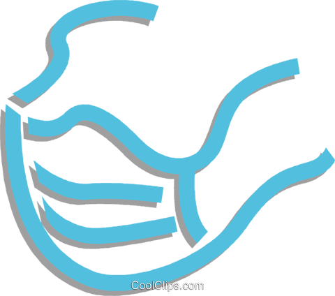 Surgical Mask Royalty Free Vector Clip Art Illustration - Surgical Mask Royalty Free Vector Clip Art Illustration (480x424)
