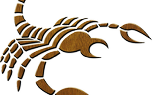 Scorpio Clipart Simple - Scorpio Black And White (620x385)