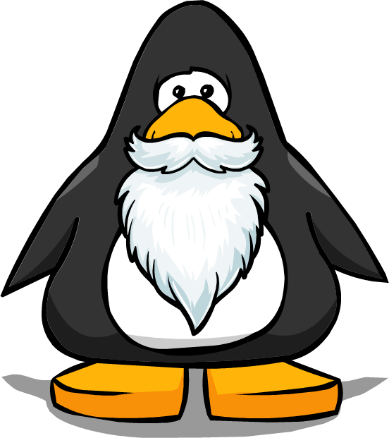 Fuzzy White Beard Picture - Club Penguin Boa (1380x1554)