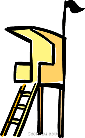 Lifeguard Tower Cliparts - Lifeguard Tower Clipart (298x480)