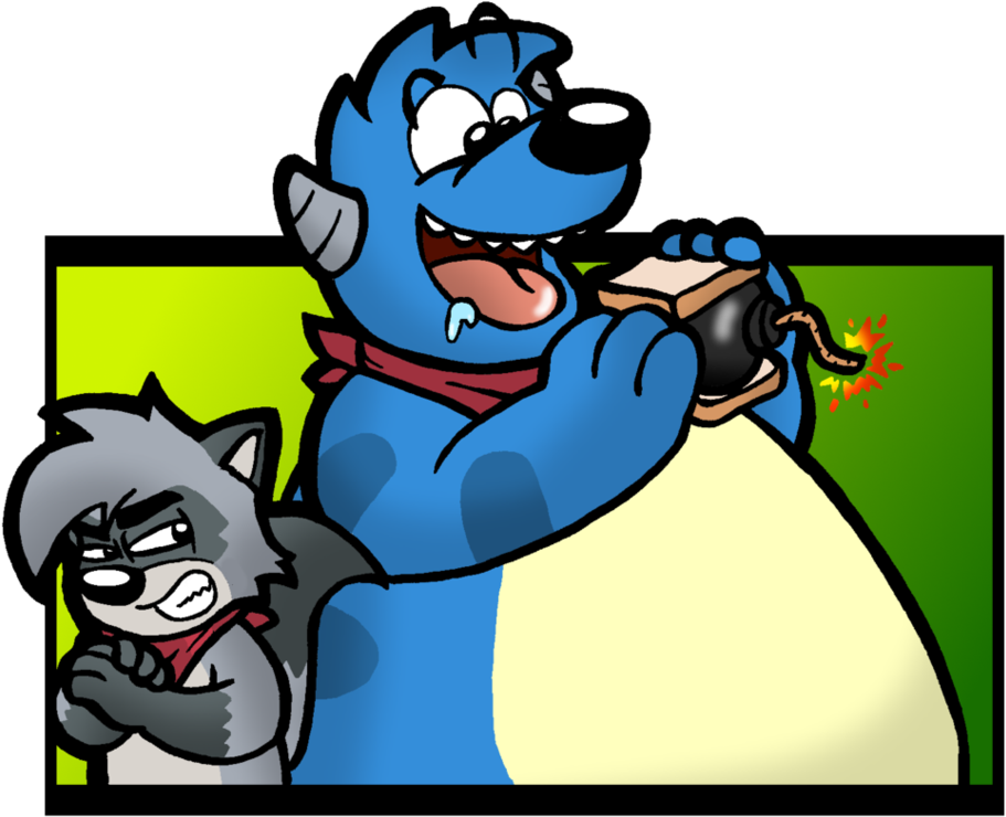 Sandwhich Bomb By Cartcoon - Cartoon (969x825)