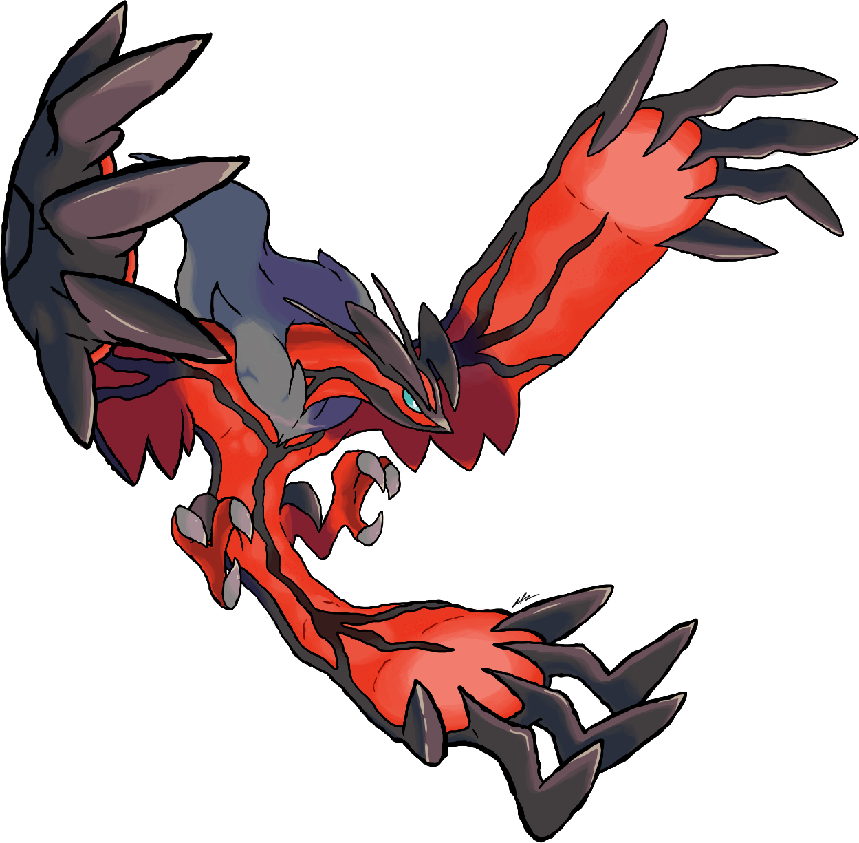 Yveltal By Subway Raptor-d5wzj59 - Mega Yveltal (1249x1225)