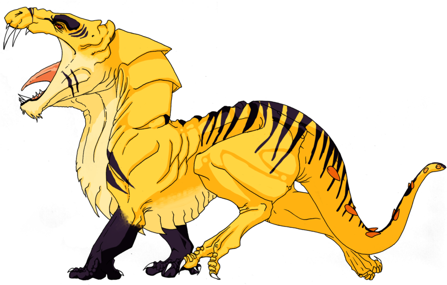 Requiem Raptor's Gigagorgon By Chicken Stalker - Illustration (900x688)