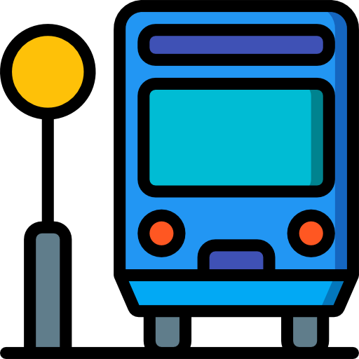 Bus Stop Free Icon - Gmina Buk (512x512)