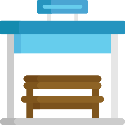Bus Stop Free Icon - Bus Stop Free Icon (512x512)