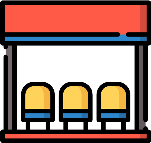 Bus Stop Free Icon - Bus Stop Free Icon (512x512)