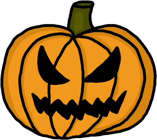 Scary Pumpkin Clip Art - Spooky Pumpkin Clip Art (600x600)