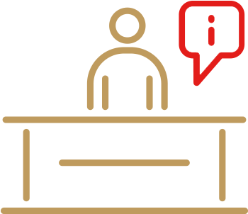 Open-concept Passenger Services Counter Fosters More - Icono Mostrador (500x500)