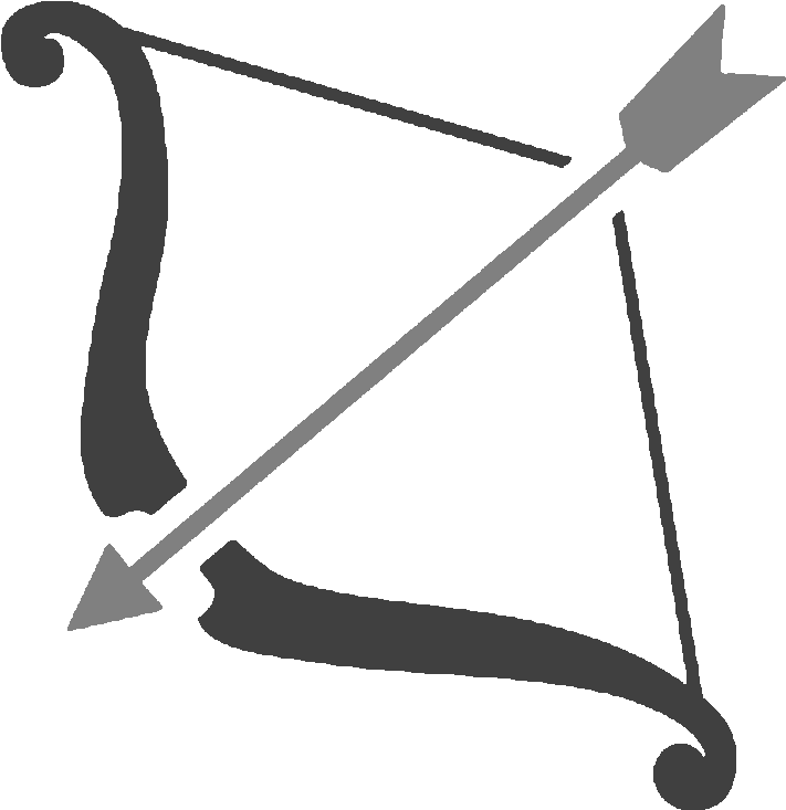 Dark Fang Cutie Mark Request By Darkbellnight - Easy To Draw Bow And Arrow (800x800)