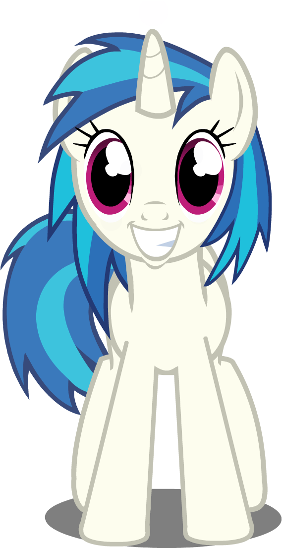 Vinyl Scratch/dj Pon-3 Super Cute Smile Puppet Rig - Dj Pon 3 Cute (569x1123)