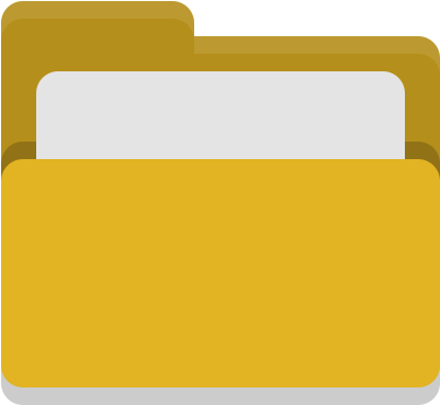 Icono Carpeta, Amarillo, Abrir - Sign (512x512)