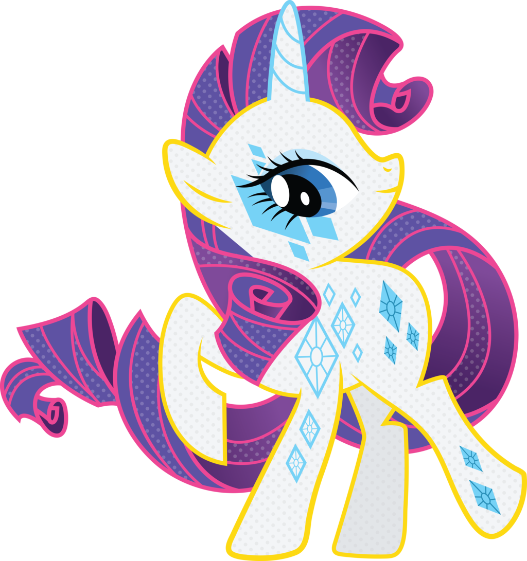 Cutie Mark Magic Rarity Vector By Icantunloveyou - My Little Pony Cutie Mark Magic Glamour Glow Rarity (1024x1091)