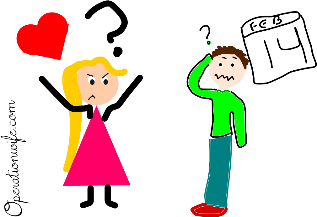 Why You Forget Valentines Day - Cartoon (1100x750)
