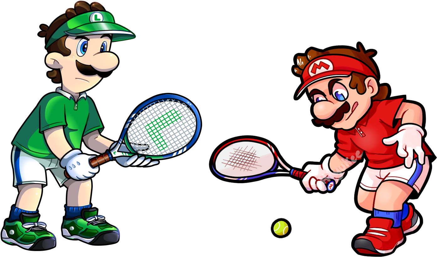 Find This Pin And More On Super Mario Brothers Collection - Dark Luigi Mario Tennis (1600x958)