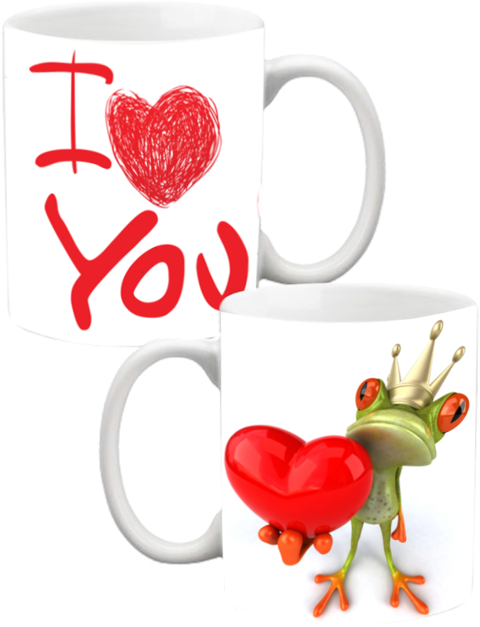 Valentine's Day Mug - Funny Frog (734x950)