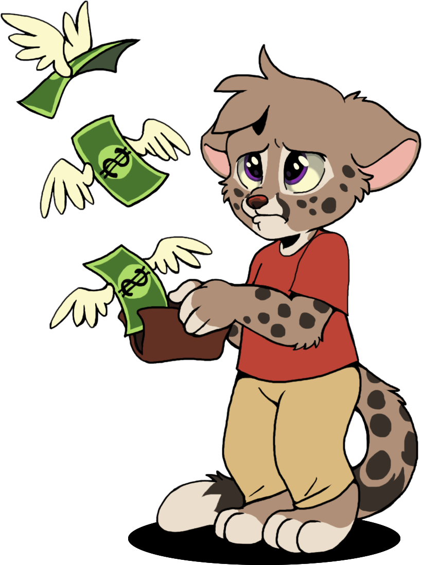 Flying Money - Cartoon (820x1099)