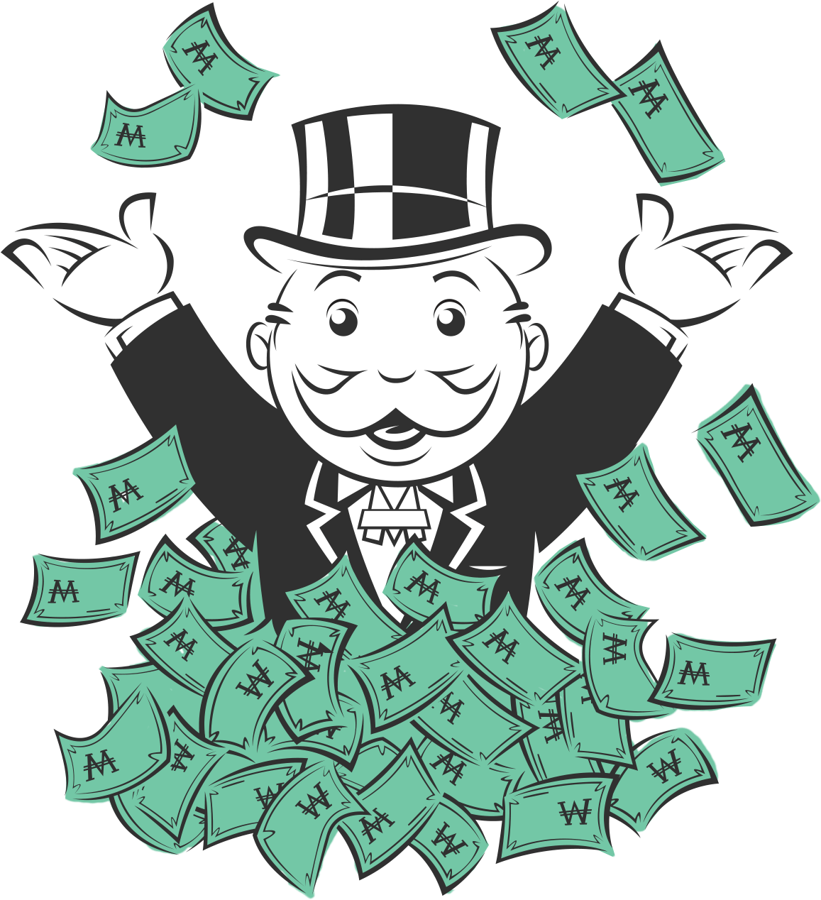 1947128 Monopoly Man With Money 1166x1273 Png Clipart Download