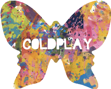 Transparent Blog Transparency Gif - Coldplay Logo Mariposa (400x355)