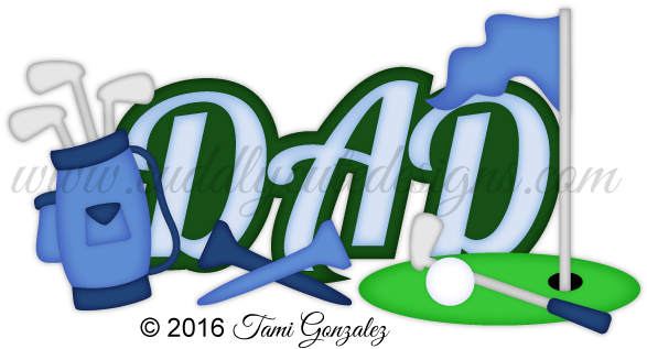 Golf Dad Title - Illustration (600x600)