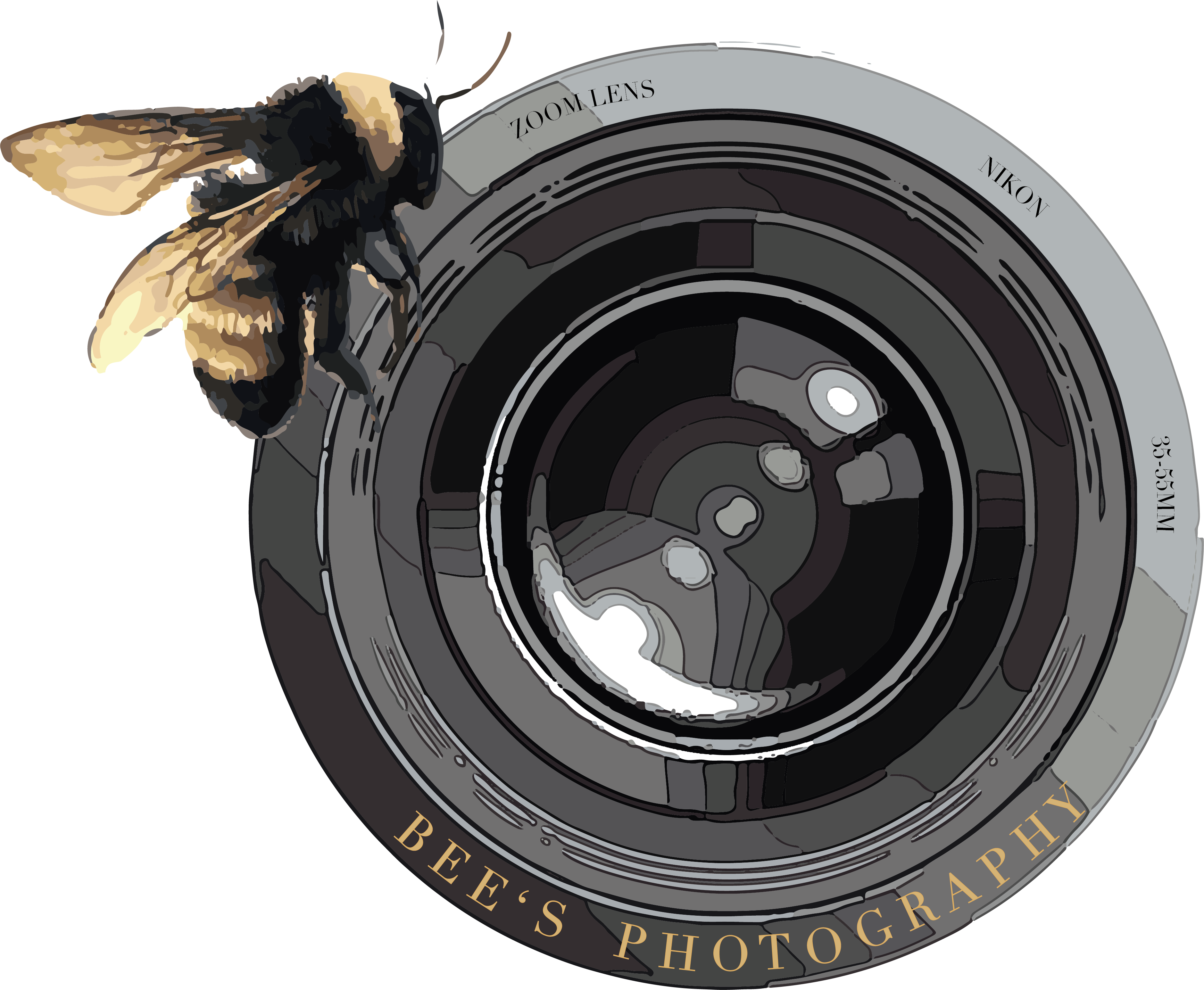 Bee's Photography - Camera Lens Icon (3757x3090)