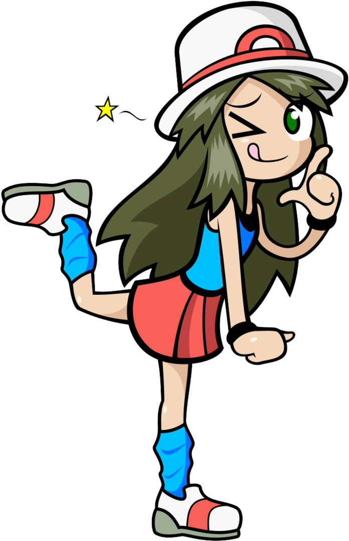 Free Pokemon Serena And Leaf - Pokemon Trainer Leaf Sprite (763x1207)