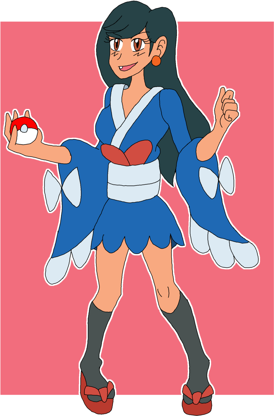 Pokémon X And Y Ash Ketchum Serena May Dawn - Pokemon Ash Furisode Girl (1024x1365)