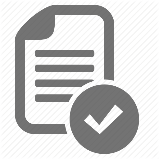 Approved Icon - Page - Paper Icon Png Gray (512x512)