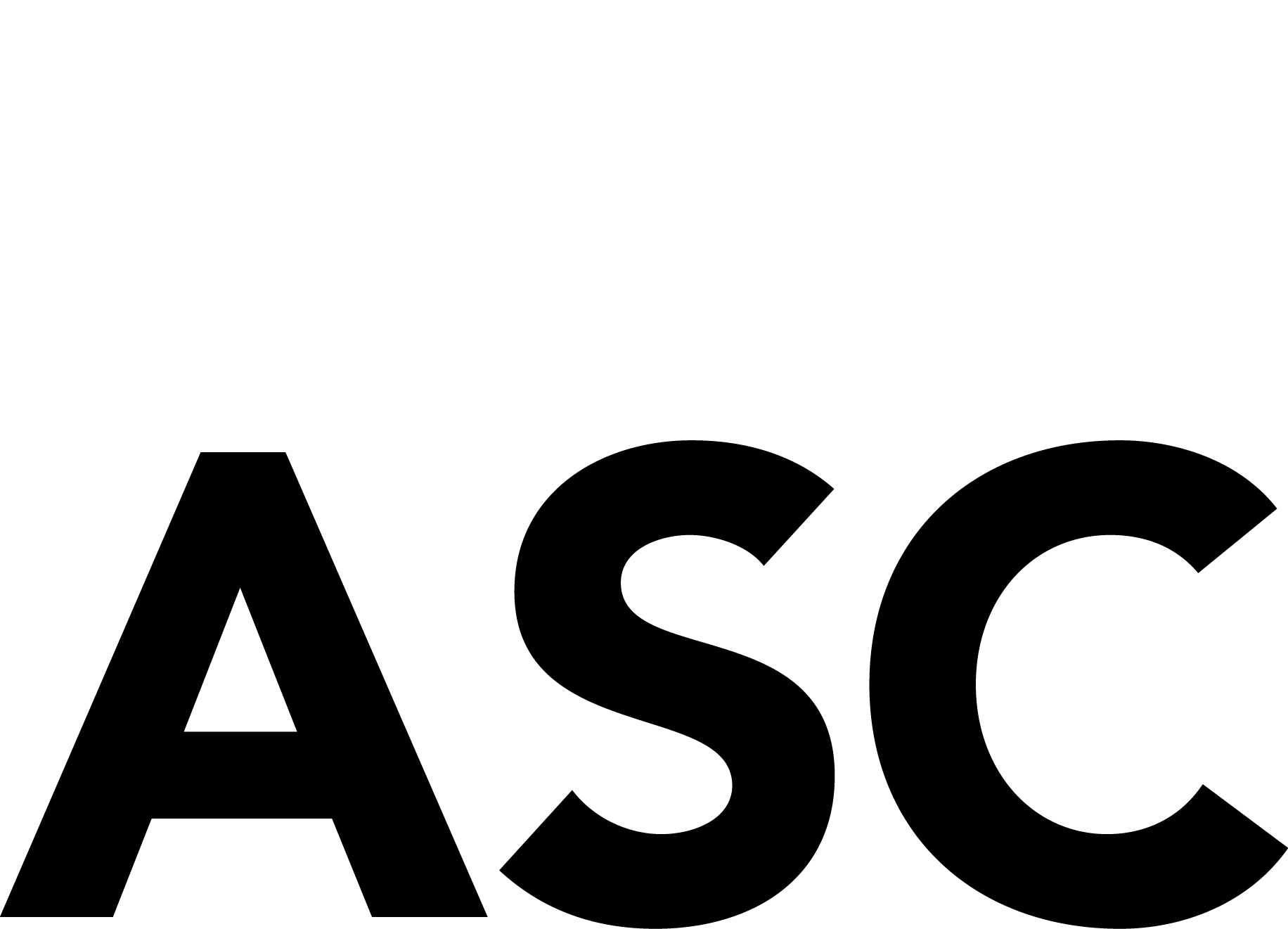 Black-letter Logo W/o Tag Png - Asc Png (1832x1321)