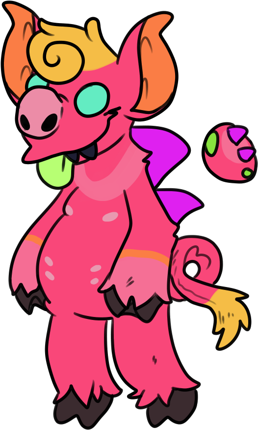 Chubby Pig Ota, Comes With Art [closed] By Fijiadopts - Cartoon (658x910)