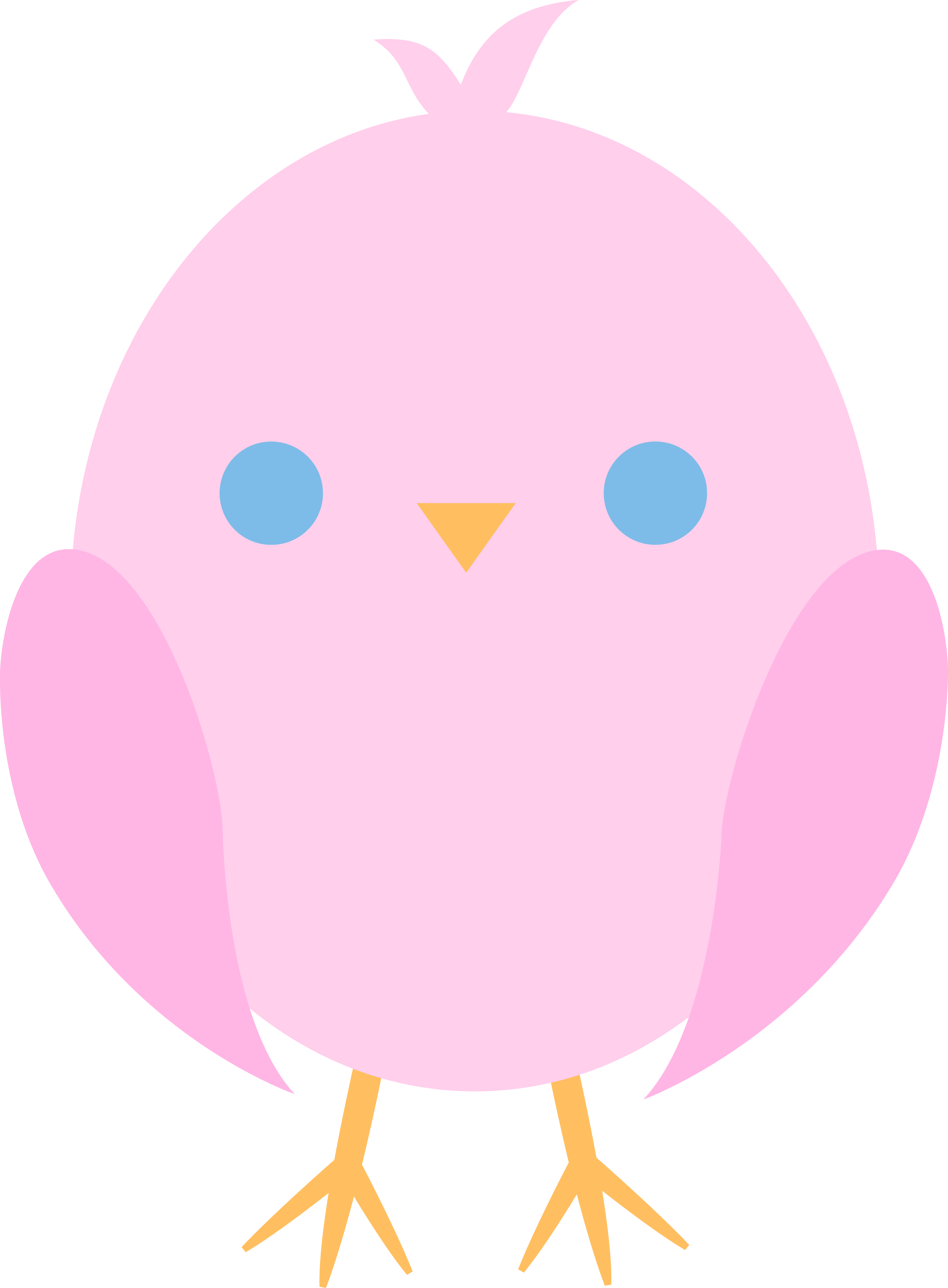 Bird Clipart Baby Pink - Bird Clipart Baby Pink (3578x4863)