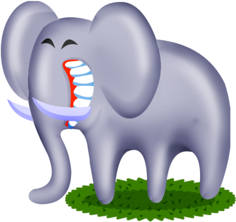 Cartoon Elephant Cliparts - Elephant Icon (500x500)