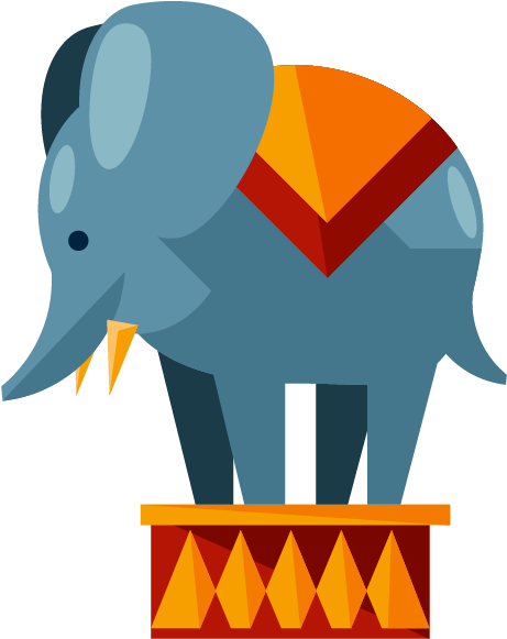Elephant - Circus Icon (600x600)