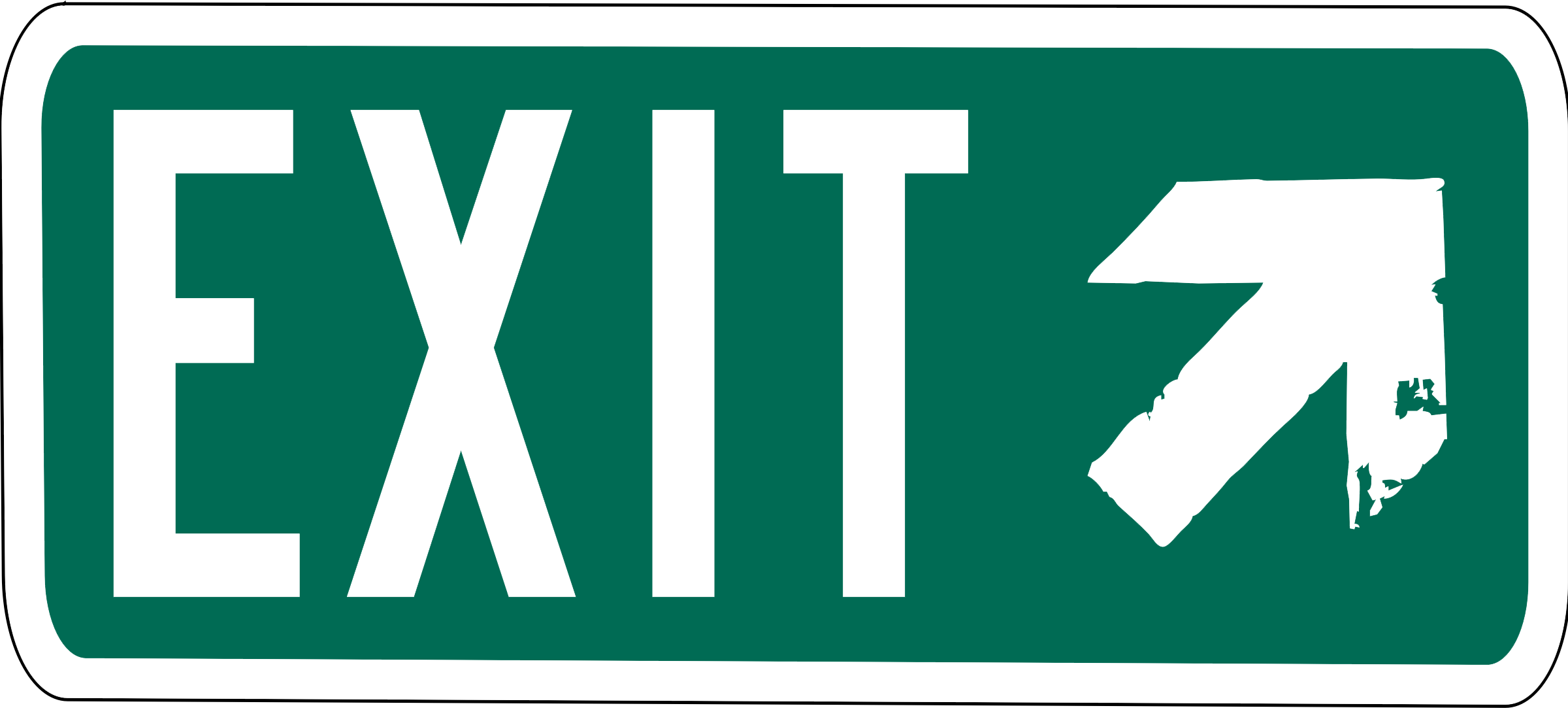 Exit Png Clipart Png Image - Exit Png Clipart Png Image (2400x1083)