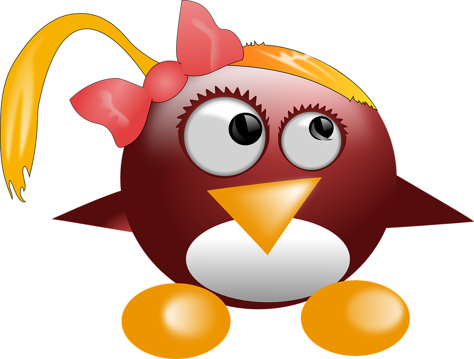 Penguin Tux Animal Cute Linux Mascot Logo - Cute Linux (966x750)