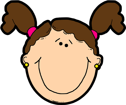 Ear Piercing - Girl Face Clip Art (600x450)
