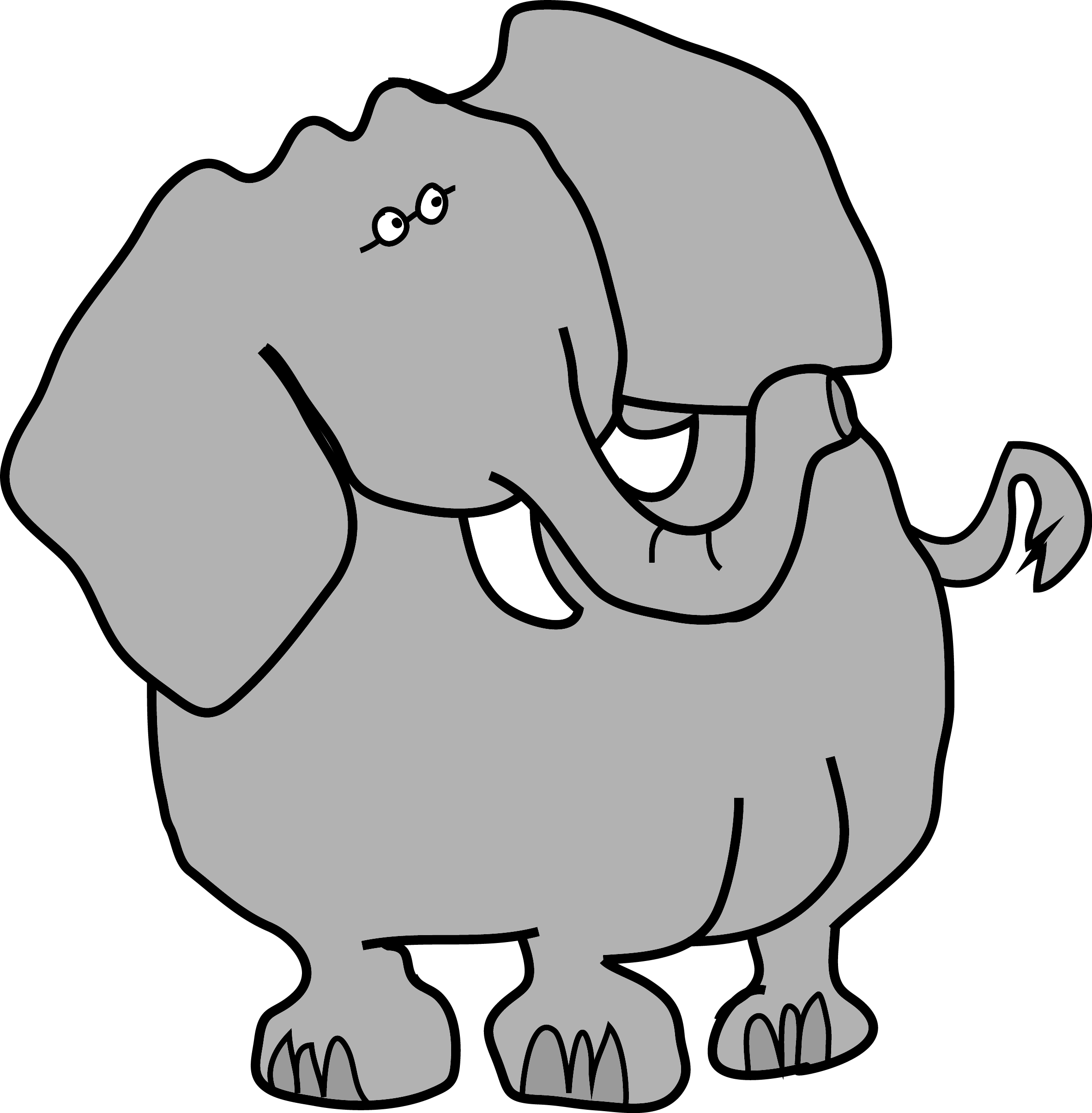 See - Clipart Of Big Elephant (2365x2409)