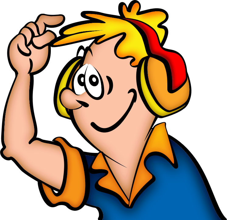 Image For Jonata Boy With Headphone People Clip Art - Listen To Music Png (746x722)