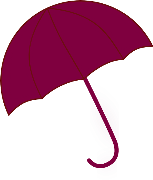 Umbrella Clipart Purple Umbrella - Clipart Purple Umbrela (504x600)