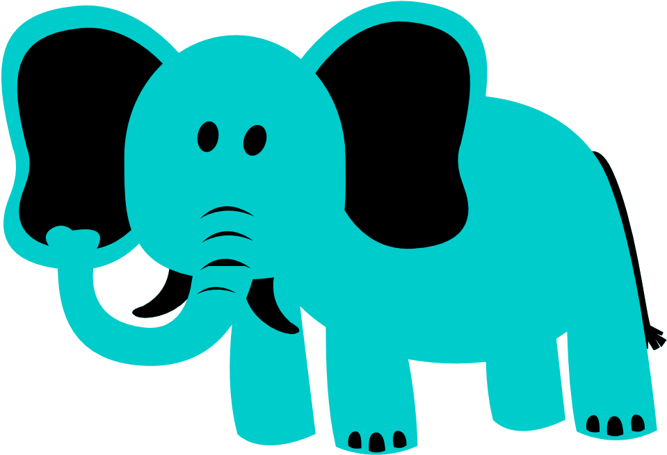 Elephant Robin Egg Blue Easter 999px 48 - Vector Graphics (1979x1979)