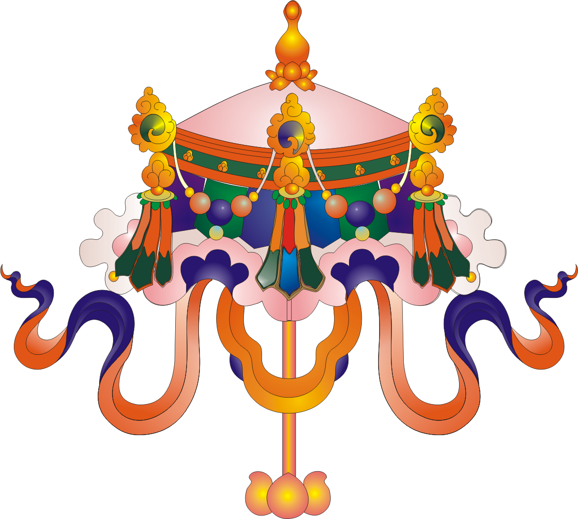 Umbrella Clipart Eight - Umbrella Tibet (1171x1052)