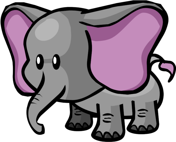 File - Elephant - Cartoon Elephant Png (604x480)
