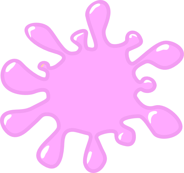 Pink Clip Art - Yellow Colour Splash Png (600x566)