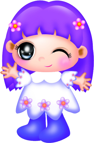 Cute And Funny Baby Girl Clip Art Images On A Transparent - Dia Lunes (600x600)